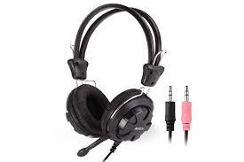 A4TECH HEADSET BLACK GREY TWO JACK