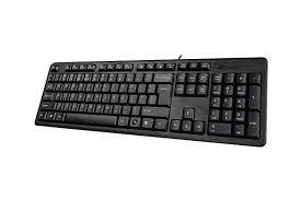 A4TECH WIRED KEYBOARD USB BLACK