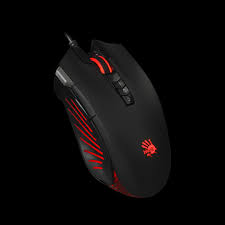 Bloody Wired Gaming Mouse, with Metal Feet, USB, Black