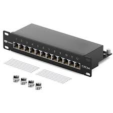 Patch Panel gray ful cat6a 24 