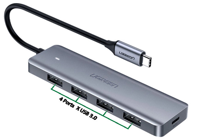 Type-C Hub 5 IN-1 PD Docking Station with HDMI