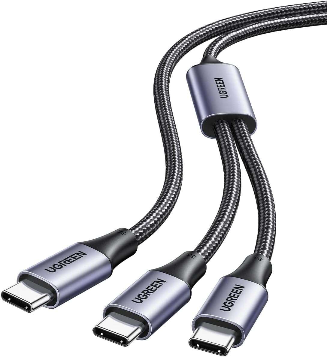 USB-C to Angled USB-C PD60W Cable 2M Black