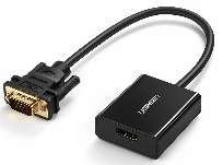 Full HD VGA to HDMI Adapter Cable with Audio