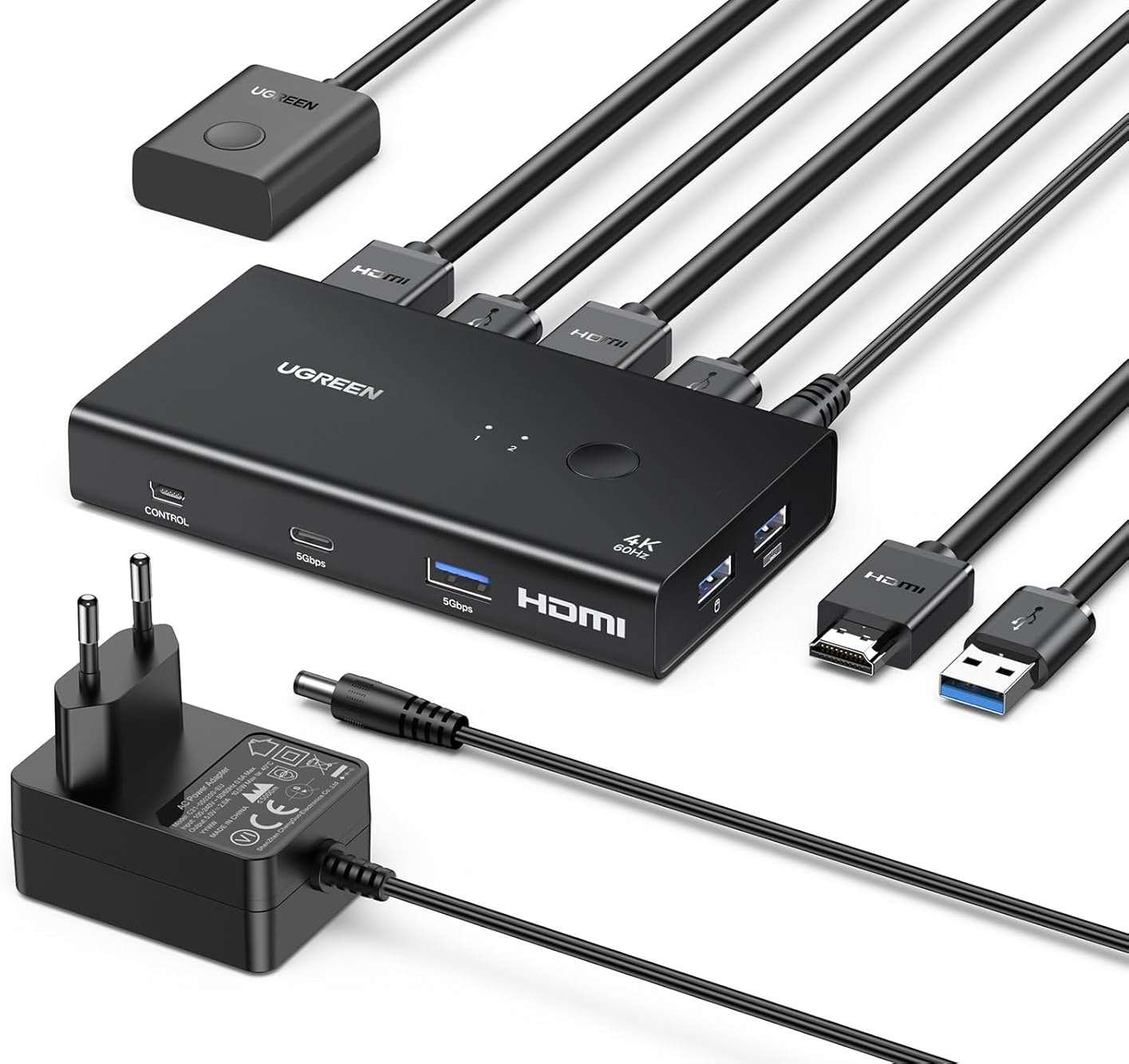 VGA KVM Switch Box, Full HD, Control 4 PC   s