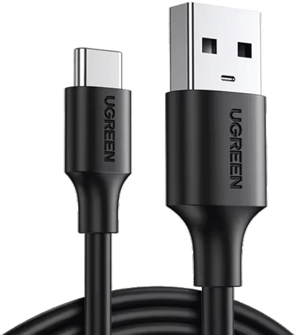 USB-A to USB-C Cable 1.5M Black