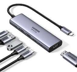 4-in-1 USB-C Hub with Lan Port