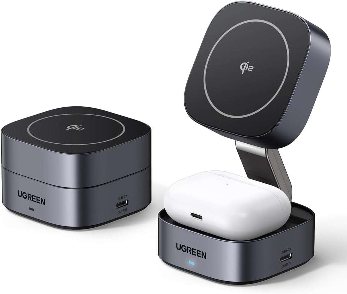 MagFlow 2-in-1 Magnetic Wireless Charger